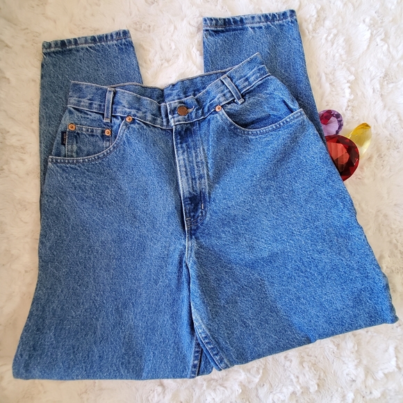 VINTAGE Chic Mom jeans HIGH rise size 6P retro 80s - Picture 5 of 10